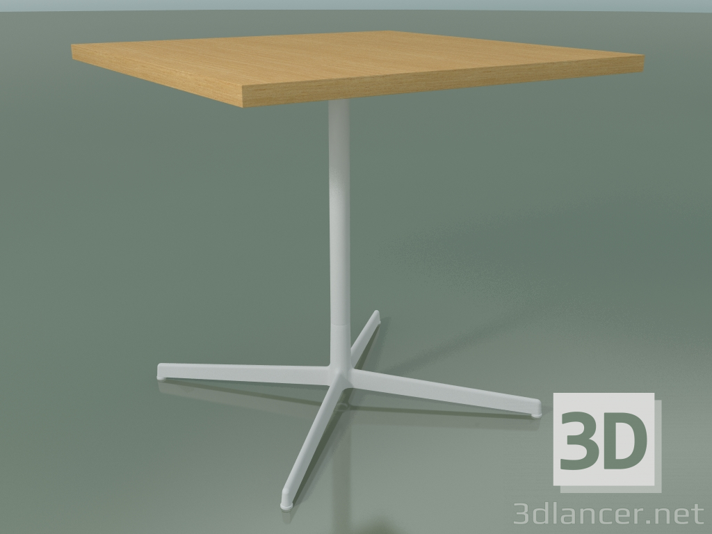 3d model Mesa cuadrada 5566 (H 74 - 80x80 cm, Roble natural, V12) - vista previa