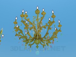 Candelabro com velas para o salão de festa