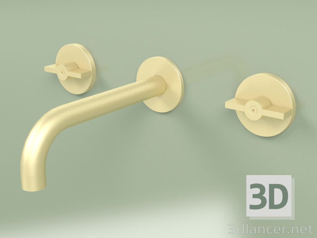 3d model Wall set of 2 separate mixers with spout (19 10 V, OC) - preview