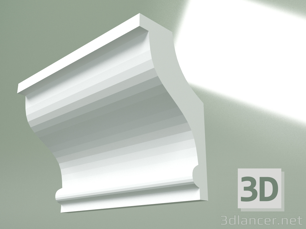 modèle 3D Corniche en plâtre (socle de plafond) KT332 - preview