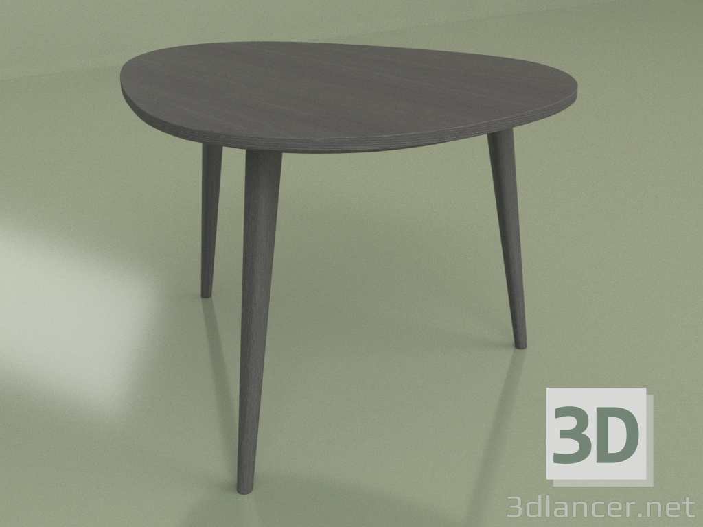 3d model Rio mini coffee table (black top) - preview