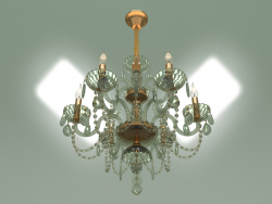 Candelabro pendente 10097-6 (cristal dourado)