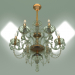 3d model Pendant chandelier 10097-6 (gold-tinted crystal) - preview