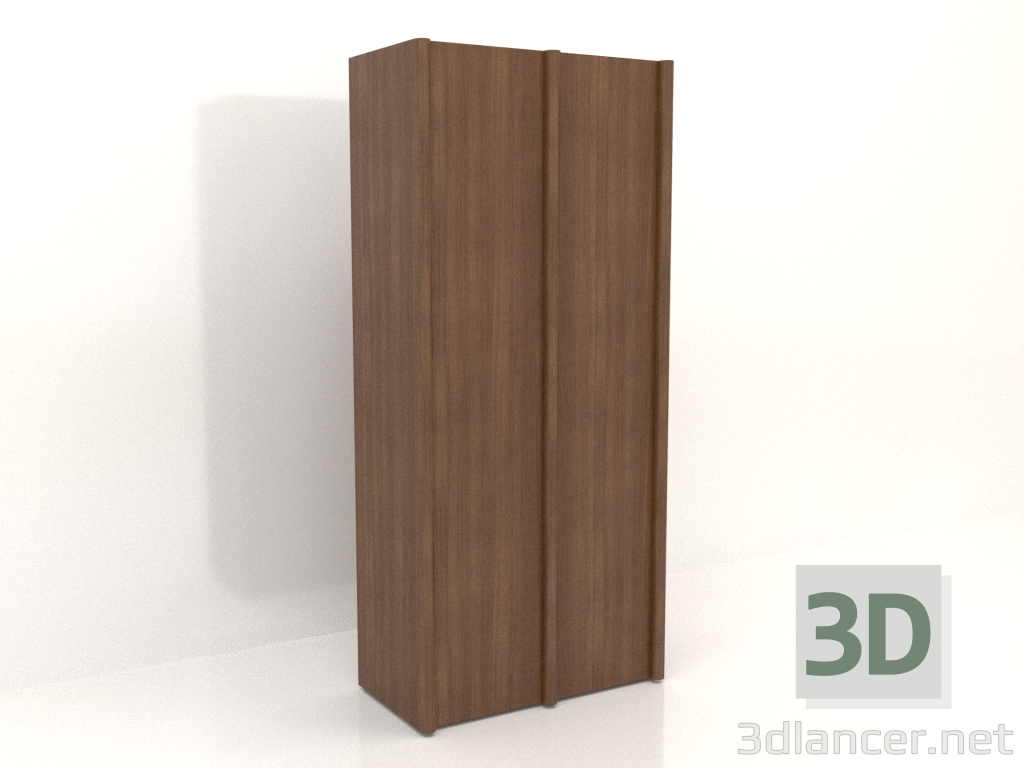 3d model Armario MW 05 madera (1260x667x2818, madera marrón claro) - vista previa