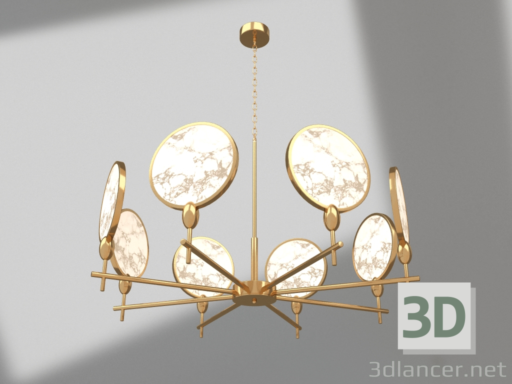 3d model Chandelier Denisia bronze (08421-8.20) - preview