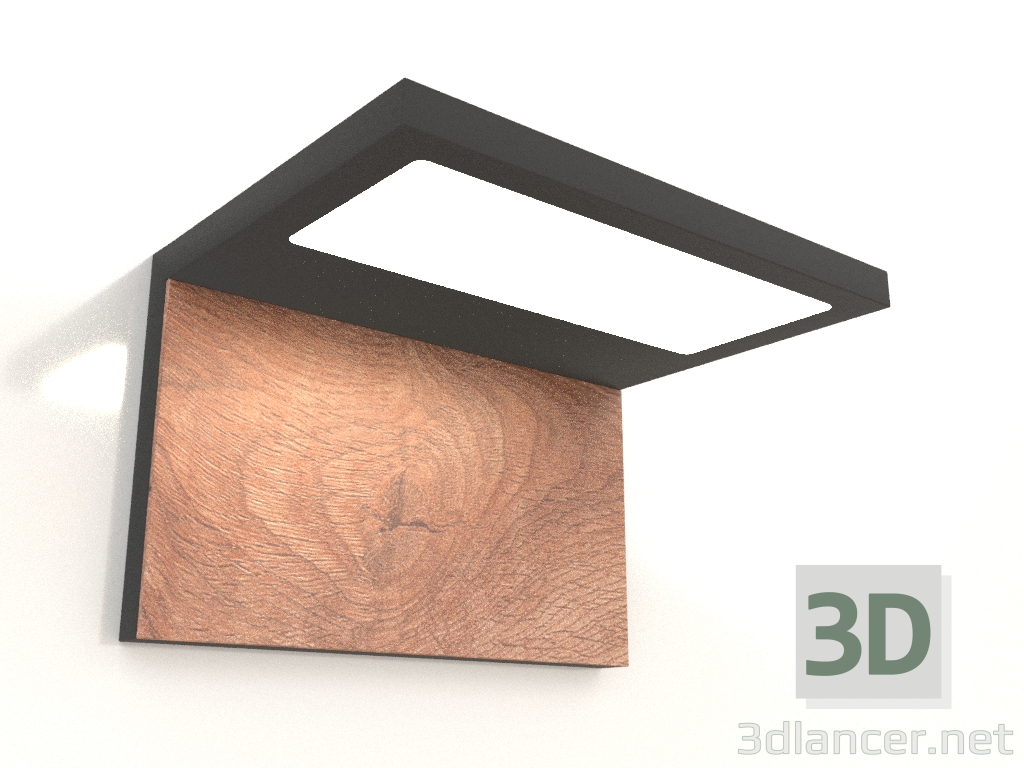 3D Modell Wand-Straßenlampe (6770) - Vorschau