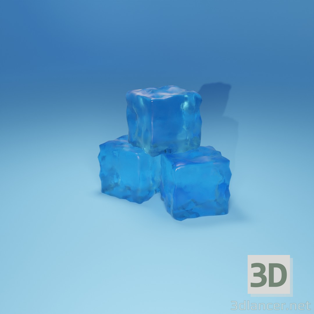 3d model Hielo Realista - vista previa