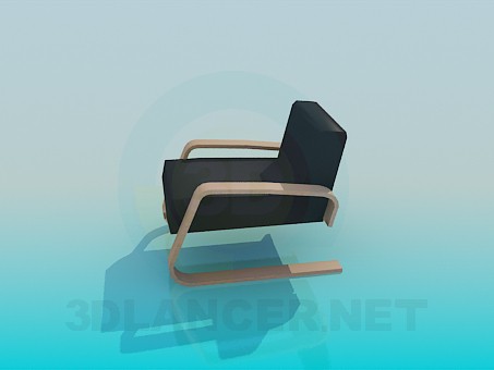 3d model Sillón bajo - vista previa