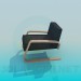 3d model Sillón bajo - vista previa