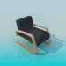 3d model Sillón bajo - vista previa