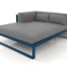 3D Modell XL-Modulsofa, Abschnitt 2 links (Graublau) - Vorschau