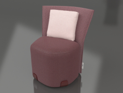 Silla de comedor (rojo vino)