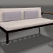 3d model Sofa module, section 1 right (Black) - preview