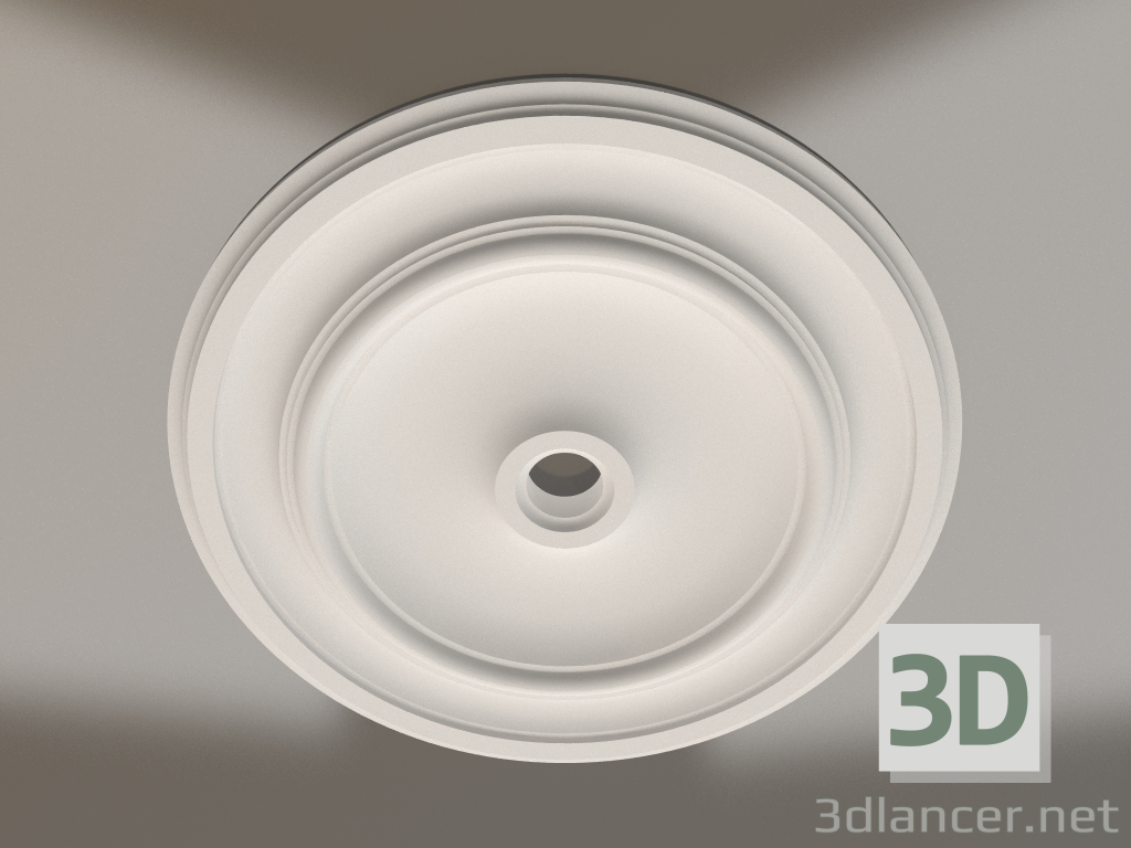 modello 3D Presa da soffitto in cartongesso RP 006 P=400 - anteprima