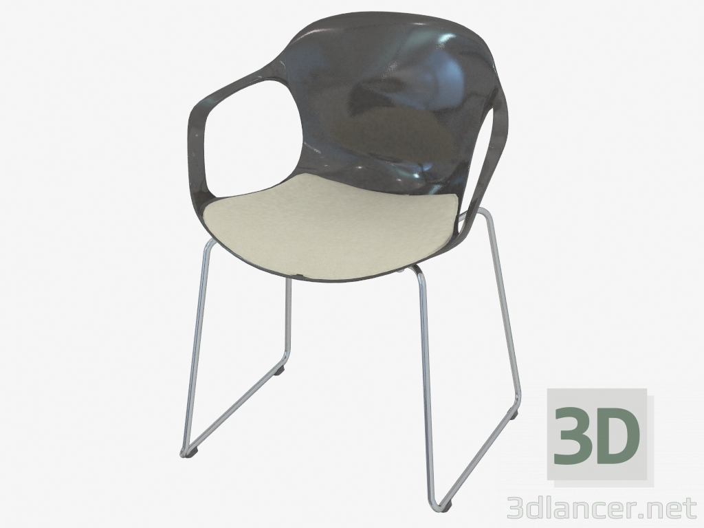 3d model Stool on skids with armrests Nap - preview