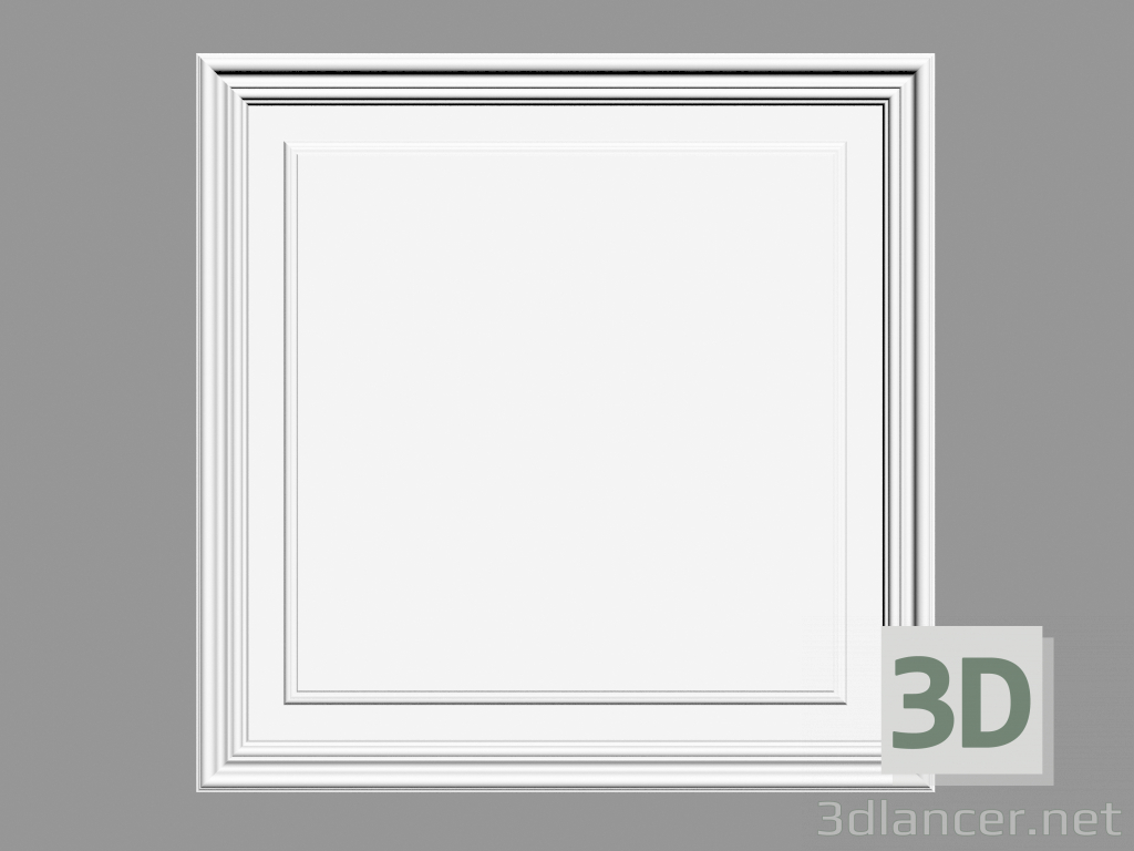 modello 3D Pannello porta D503 (55 x 55 x 1,7 cm) - anteprima