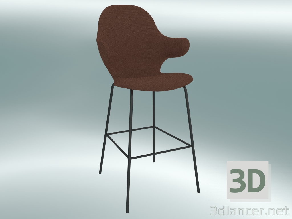 3d model Taburete de bar Catch (JH17, 63x58 H 117cm, Steelcut Trio 2 - 365) - vista previa