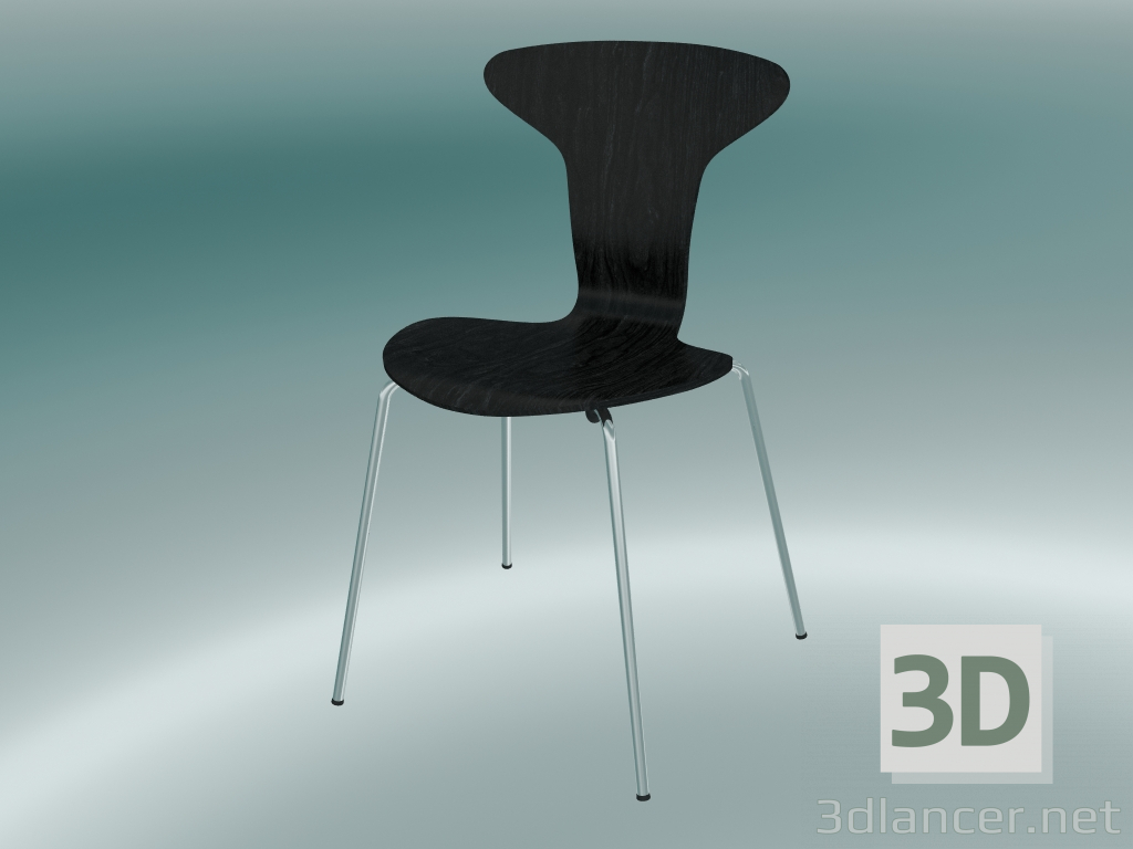 modèle 3D Chaise rembourrée - preview