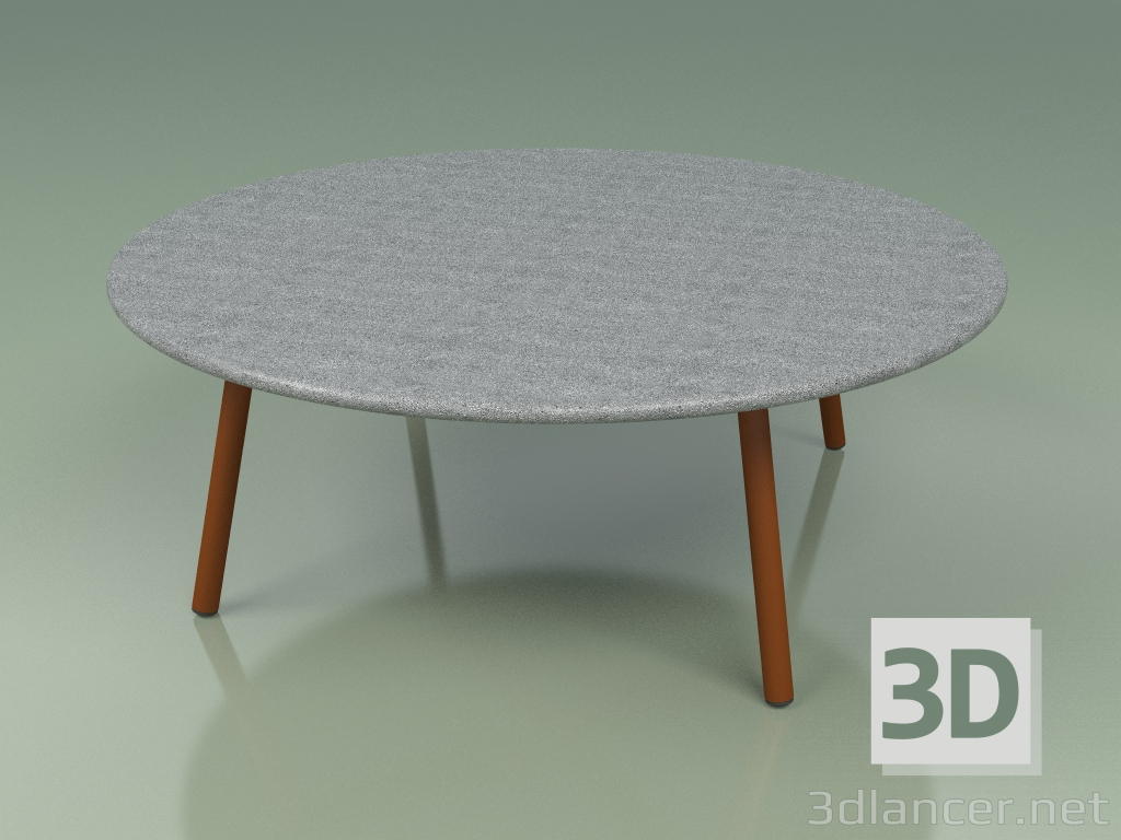 3d model Coffee table 012 (Metal Rust, Luna Stone) - preview