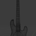 Bajo, guitarra eléctrica 3D modelo Compro - render