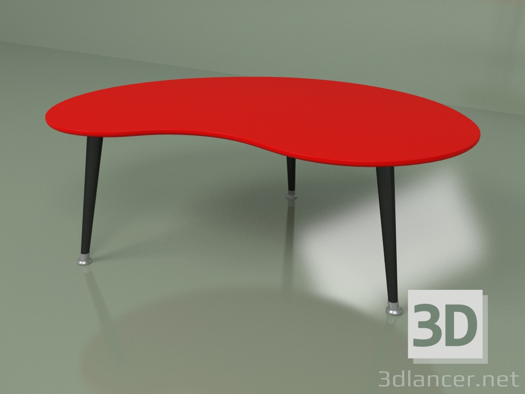 modèle 3D Table basse rein (rouge) - preview