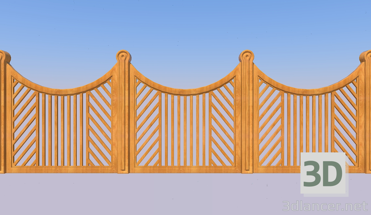 3d model Fence - preview