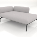 3D Modell Chaiselongue 125 mit Armlehne 85 rechts (001) - Vorschau