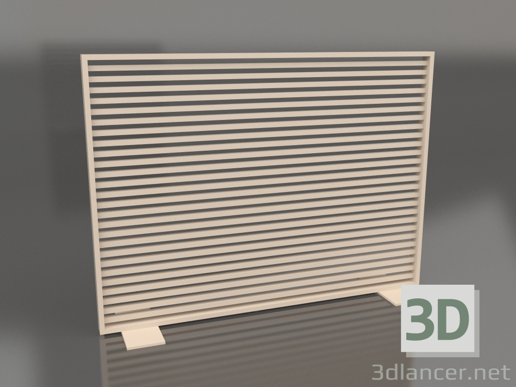 Modelo 3d Divisória de alumínio 150x110 (areia) - preview