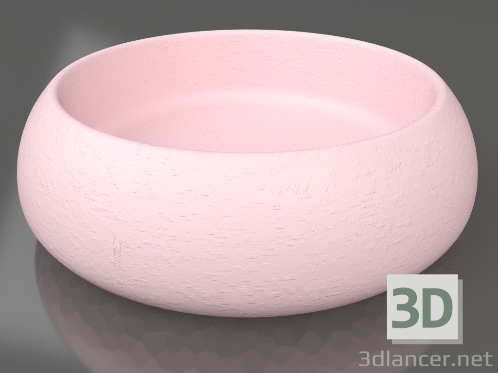 modèle 3D Pot de fleurs 4 (rose) - preview