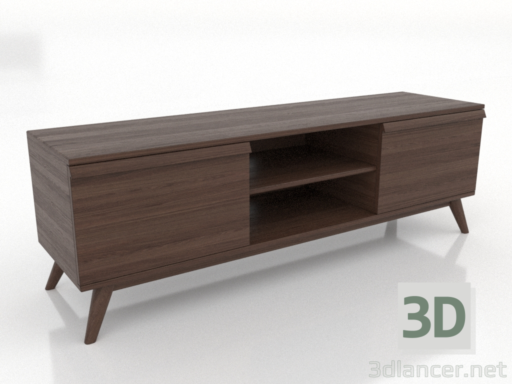3d модель Тумба OPEN 1500 мм (темный орех) – превью 3d модель Тумба OPEN 1500 мм (темный орех) – превью
