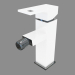 3d model Mixer for bidet - chrome white Anemon (BCZ W310) - preview