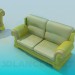 3D Modell Sofas als Einheit - Vorschau