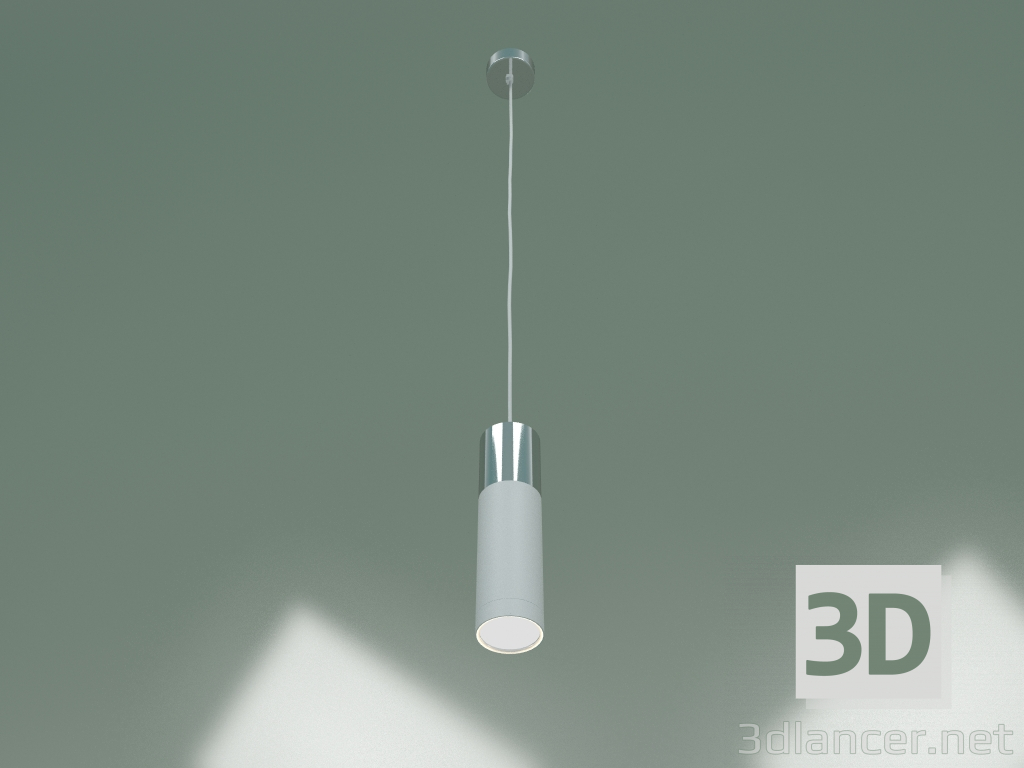 Modelo 3d Luminária pendente 50135-1 LED (branco cromado) - preview