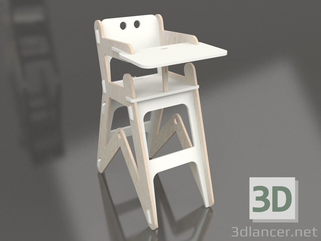 modello 3D Sedia CLIC H (HGC1WH) - anteprima