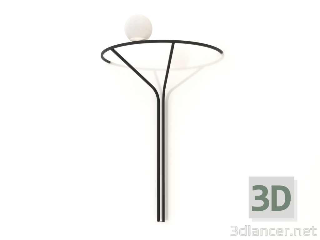 3d model Aplique (negro) - vista previa