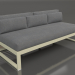 3d model Modular sofa, section 4 (Gold) - preview