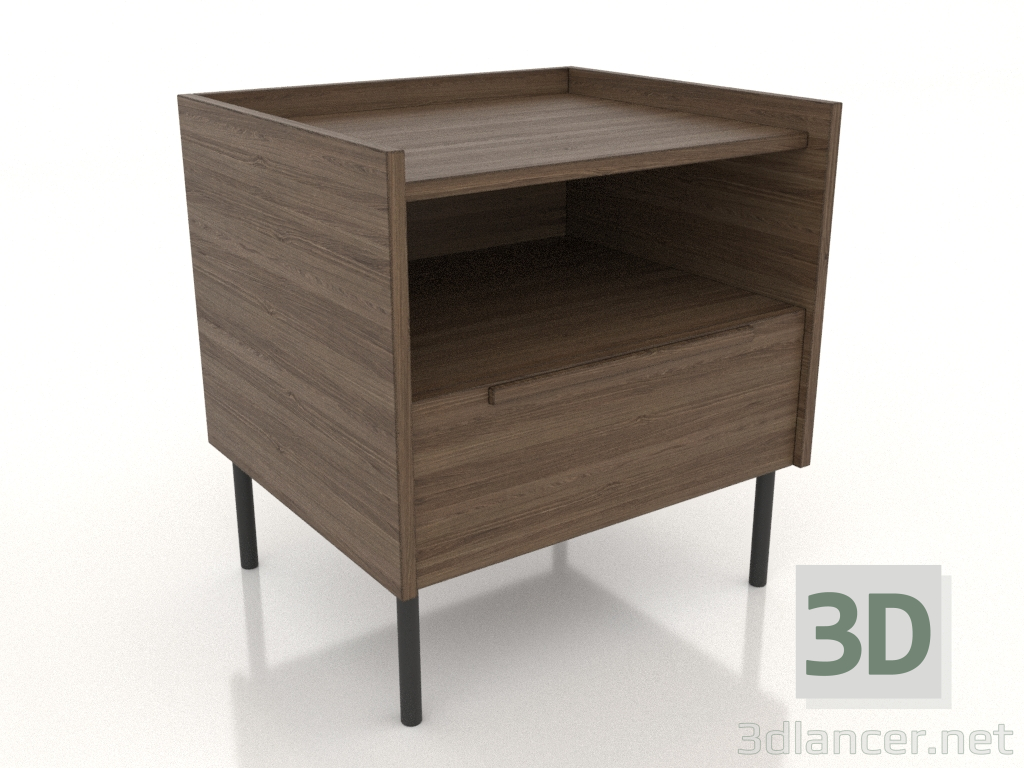 3D modeli Başucu sehpası STAND 1.500 mm (açık dişbudak ceviz) - önizleme