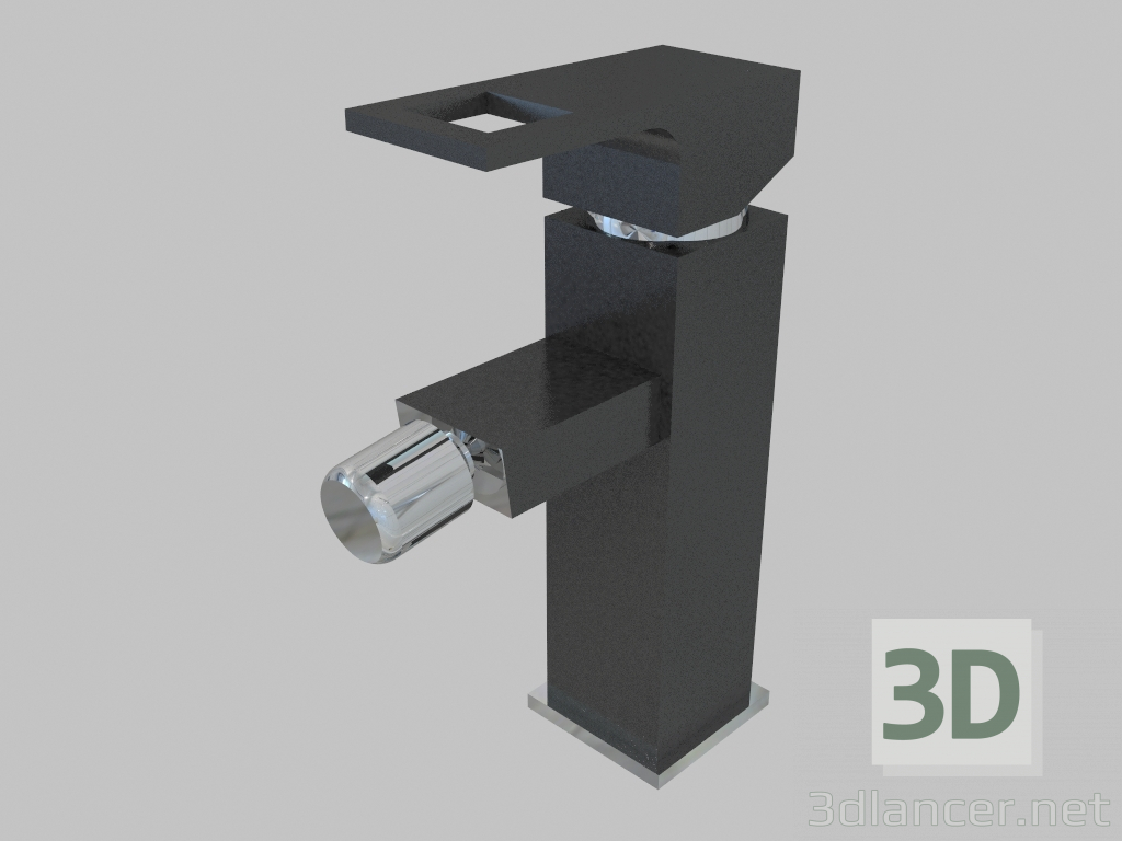 3D Modell Mischer für Bidet - Chrom schwarz Anemon (BCZ B310) - Vorschau