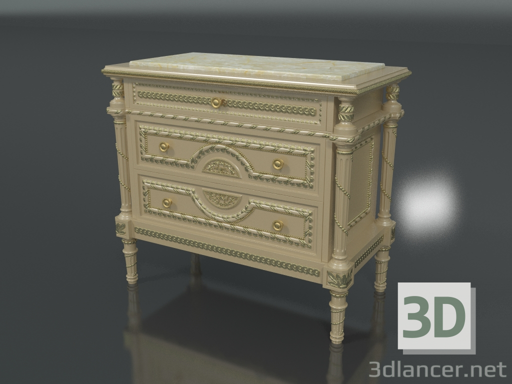 modello 3D Comodino (art. 14215) - anteprima