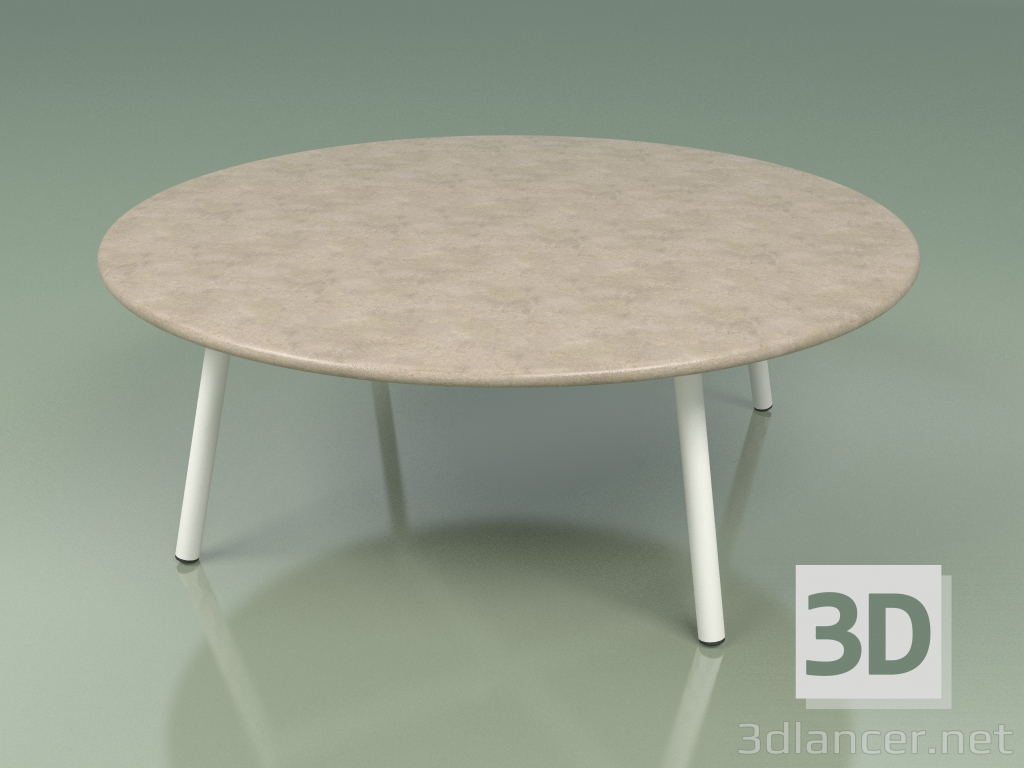 3d model Mesa de centro 012 (Metal Milk, Farsena Stone) - vista previa