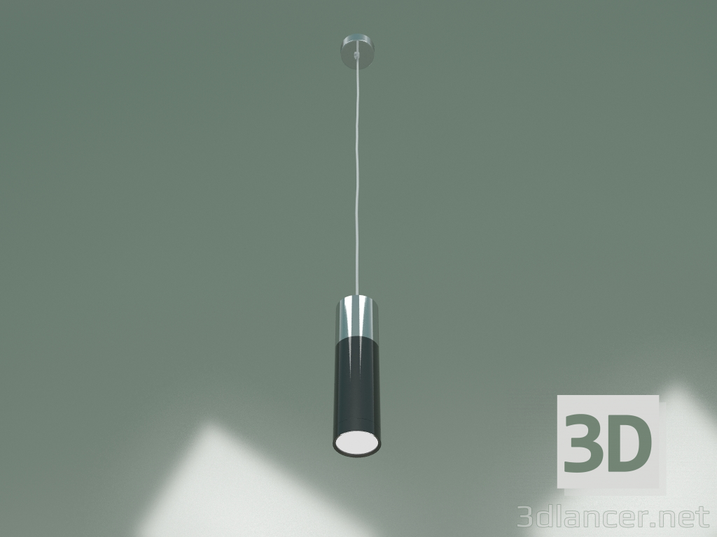 3d модель Підвісний світильник Double Topper 50135-1 LED (хром-чорні перли) – превью