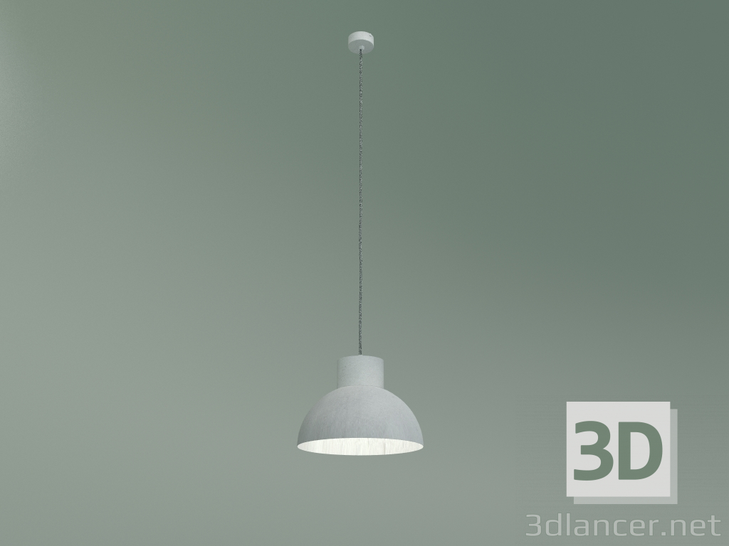 3d model Lámpara colgante Works (gris cemento) - vista previa