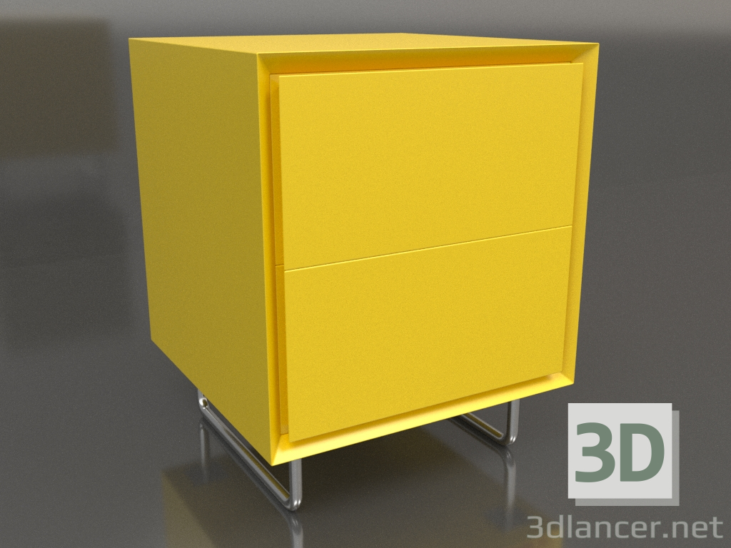 3d model Mueble TM 012 (400x400x500, amarillo luminoso) - vista previa