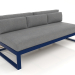 3d model Modular sofa, section 4 (Night blue) - preview