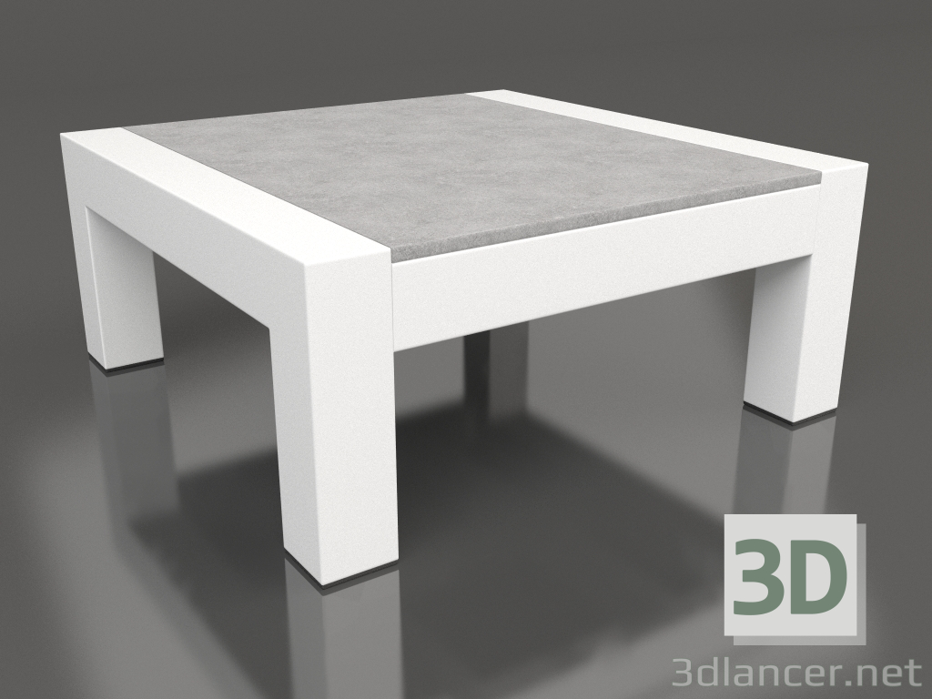 3d model Mesa auxiliar (Blanco, DEKTON Kreta) - vista previa