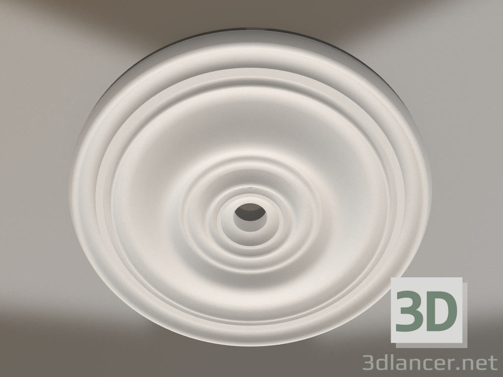 modello 3D Presa da soffitto in cartongesso RP 009 P=420 - anteprima