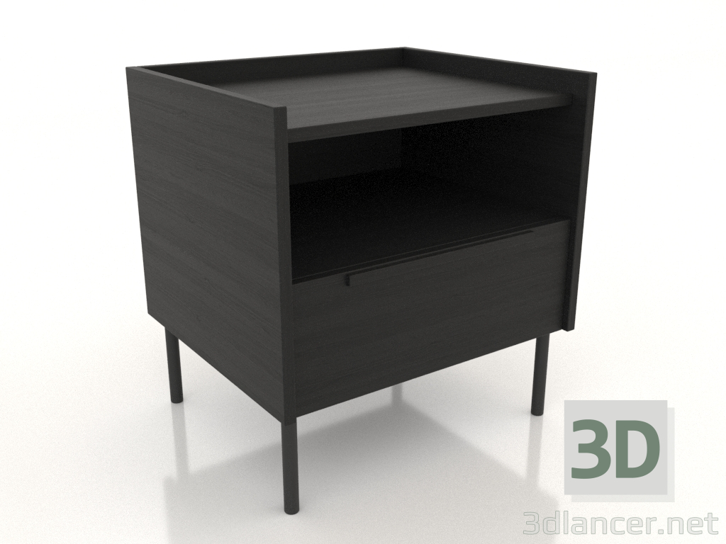 Modelo 3d Mesa de cabeceira STAND 1.500 mm (preto RAL 9005) - preview