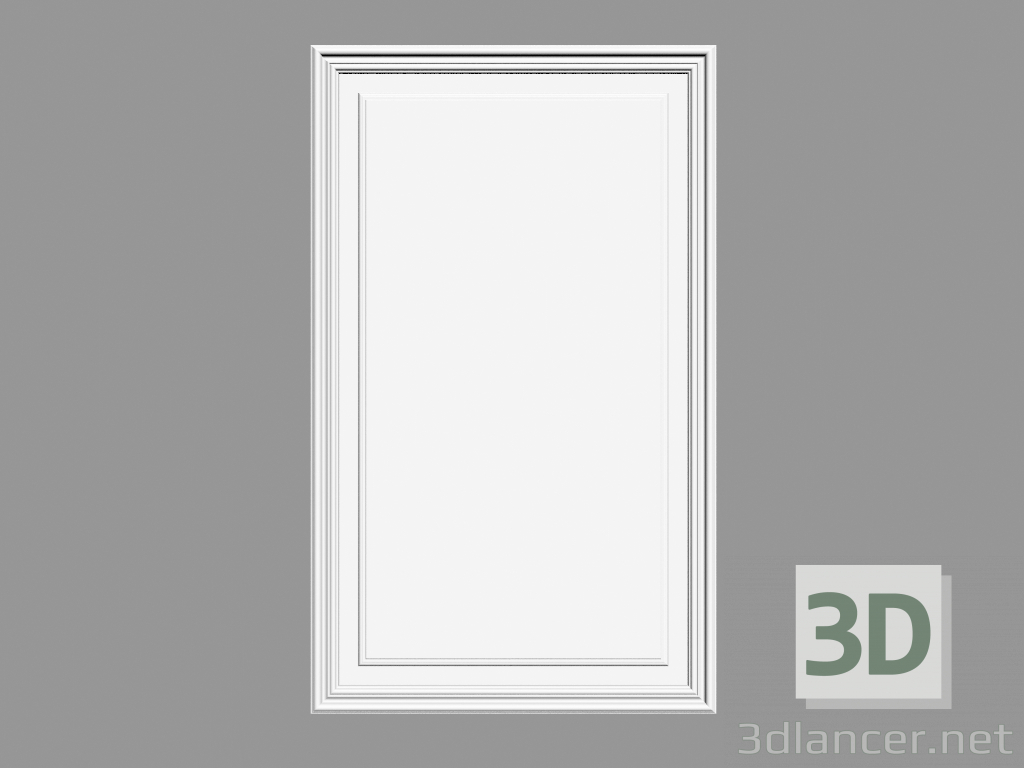 modello 3D Pannello porta D507 (55 x 90,5 x 1,7 cm) - anteprima