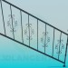 3d model Railings for steps - preview