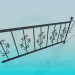 3d model Railings for steps - preview